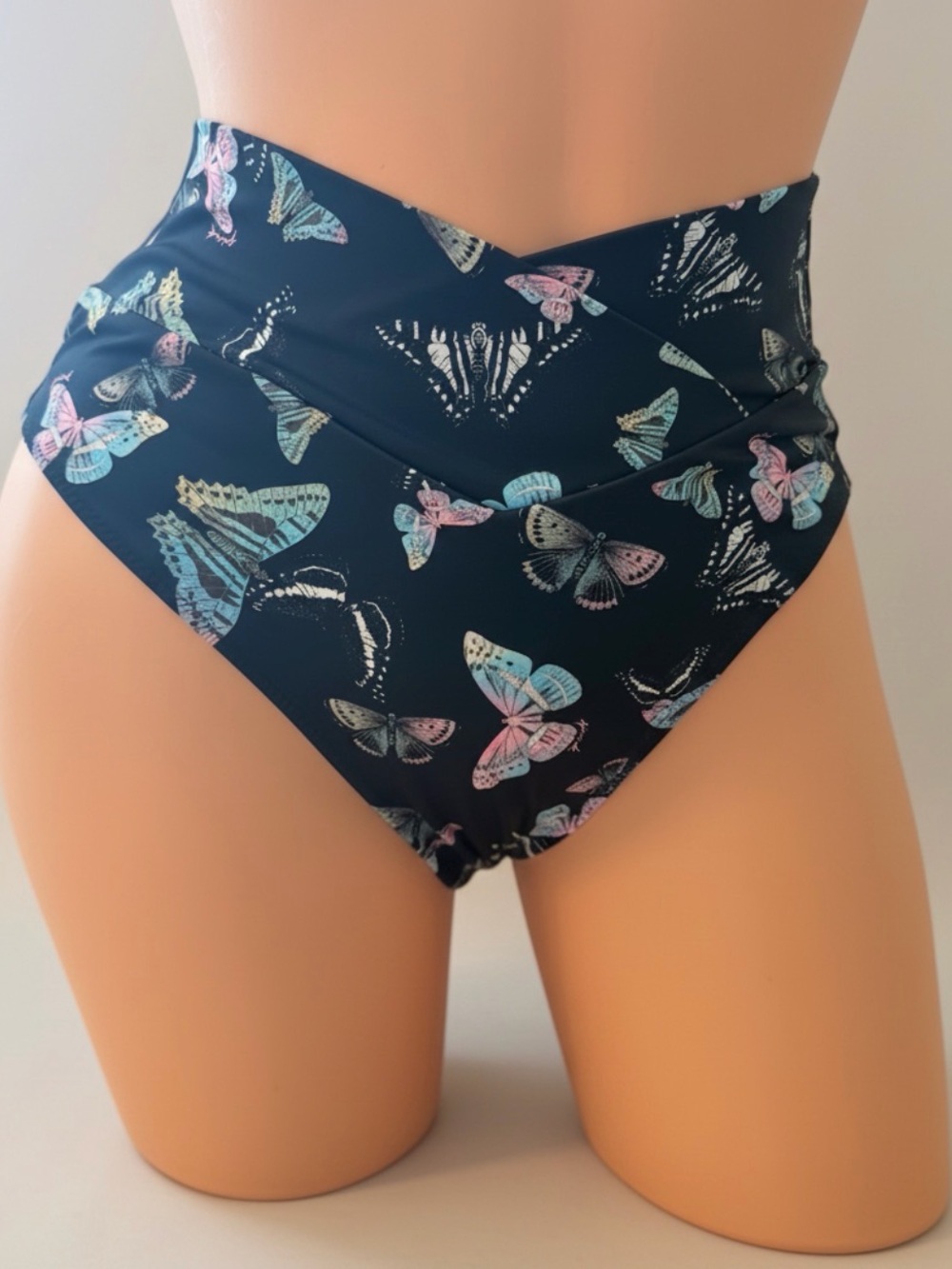 High-Waist Butterfly Print Bikini Bottoms - Victoria’s Secret Pink M